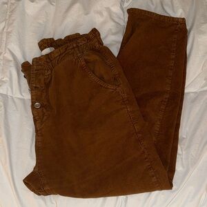 Zara Tan Corduroy Trousers